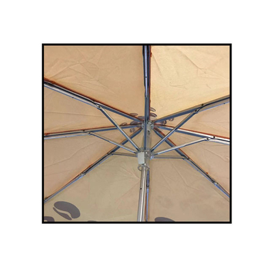 Зонтик полиэстера 190T 3 компакта SGS портативные складывая УЛЬТРАФИОЛЕТОВЫЙ с изготовленным на заказ логотипом