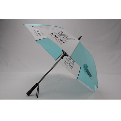 Зонтик валов металла ткани 8mm Pongee прямой с вентилятором