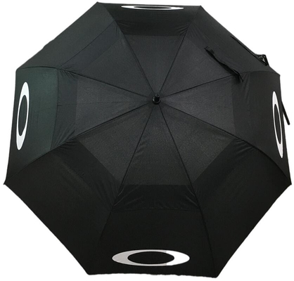 Зонтик гольфа двойного слоя руководства Pongee открытый с нервюрами стеклоткани