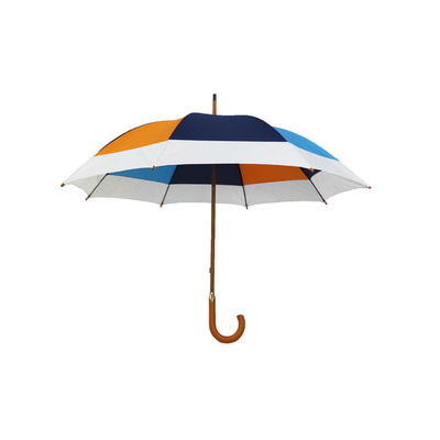 Зонтик ручки 23inch изготовленного на заказ логотипа Windproof деревянный