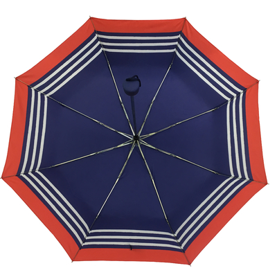 Зонтик ткани Pongee руководства дам открытый с рамкой металла