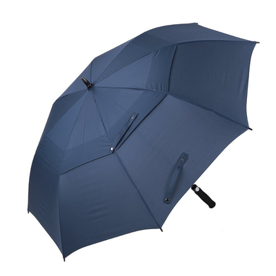 Выдвиженческий зонтик дождя гольфа двойного слоя Pongee 190T