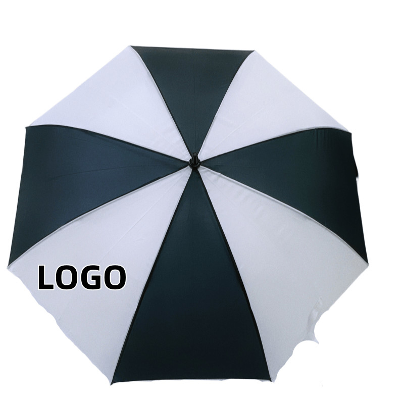 27 дюймовые 8 ребер Custom Logo Продвижение зонтики для гольфа с стекловолокнистой рамой и валом